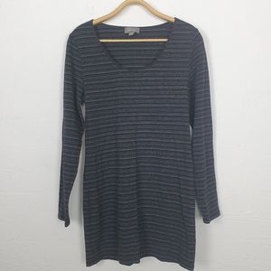 Sussan Womens Greyblack Stripe Stretch 